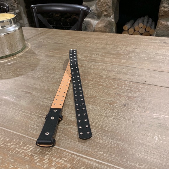 Brandy Melville Accessories - Brandy Melville Faux Leather Double Studded Belt
